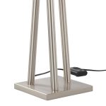 Icicle Contemporary Brushed Nickel Frosted Glass Floor Lamp 26 Icicle Contemporary Brushed Nickel Frosted Glass Floor Lamp