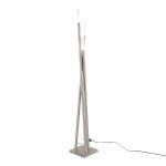 Icicle Contemporary Brushed Nickel Frosted Glass Floor Lamp 19 Icicle Contemporary Brushed Nickel Frosted Glass Floor Lamp