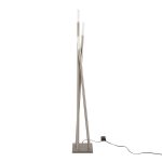 Icicle Contemporary Brushed Nickel Frosted Glass Floor Lamp 20 Icicle Contemporary Brushed Nickel Frosted Glass Floor Lamp