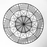 Idris Set of 2 Black Metal Geometric Mesh Bowls