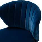 Ilia Navy Velvet Ergonomic Adjustable Height Swivel Task Chair 10 Ilia Navy Velvet Ergonomic Adjustable Height Swivel Task Chair