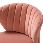 Ilia Pink Velvet Ergonomic Adjustable Height Swivel Task Chair 10 Ilia Pink Velvet Ergonomic Adjustable Height Swivel Task Chair