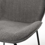 Inala Grey Seat Metal Frame Dining Chair