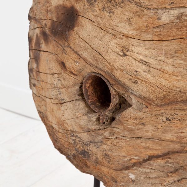 Incana 20L x 4W Natural Brown Reclaimed Wood Wheel Object 2