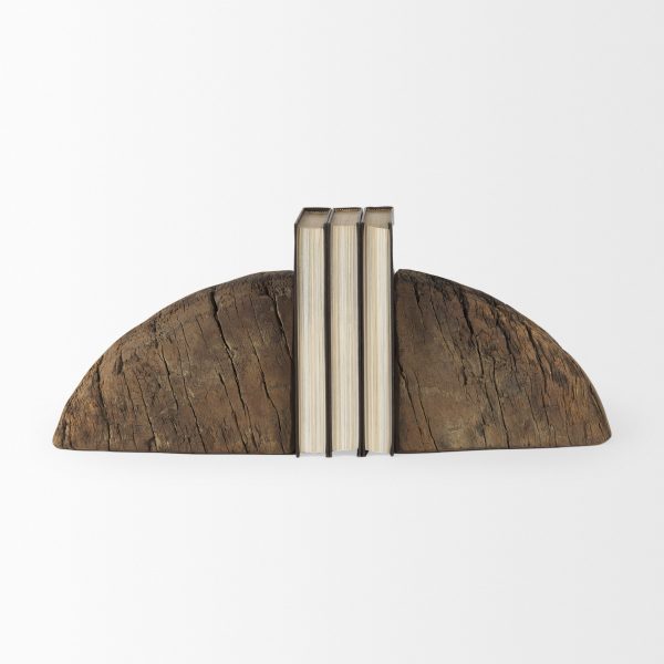 Incana Handmade Reclaimed Wooden Bookends 1