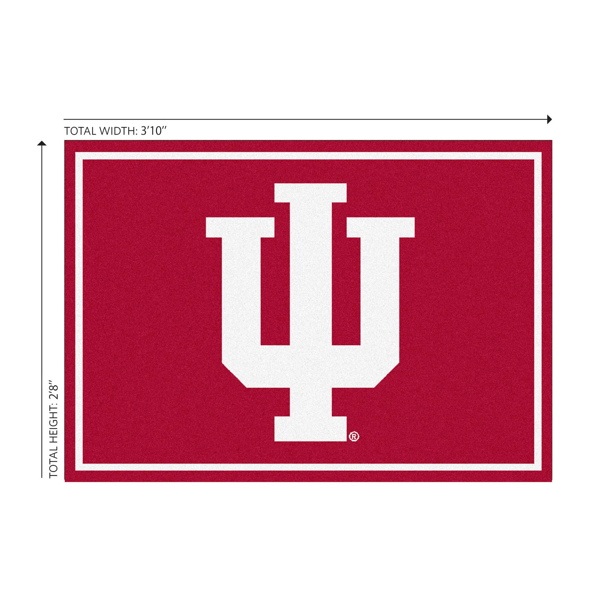 Indiana University 3x4 Area Rug 4 Indiana University 3x4 Area Rug - Image 4
