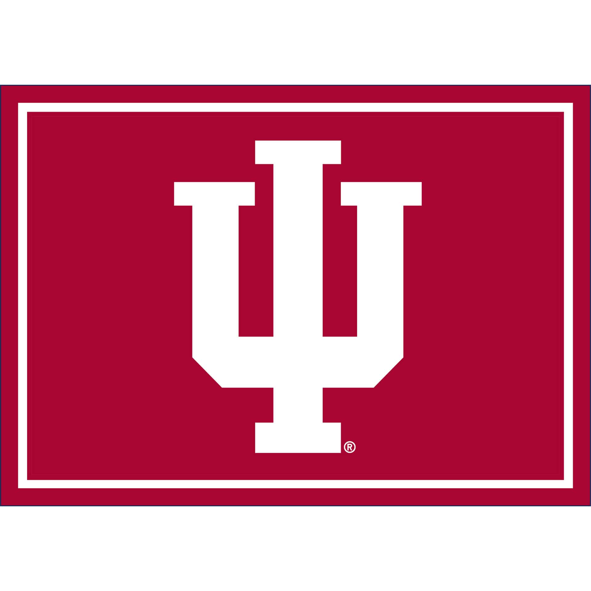 Indiana University 4x6 Spirit Rug 1 Indiana University 4x6 Spirit Rug