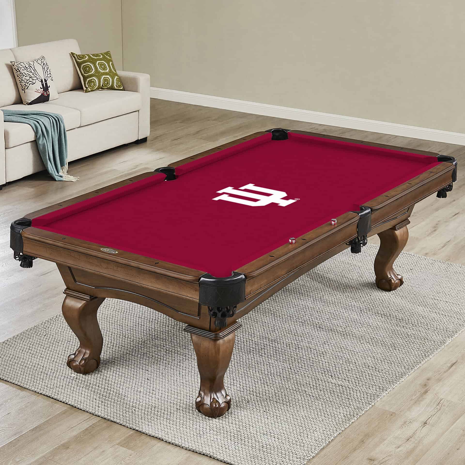 Indiana University 8' Pool Table Cloth 1 Indiana University 8' Pool Table Cloth