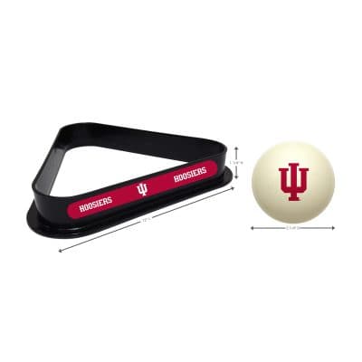 Indiana University Cue Ball & Ball Rack