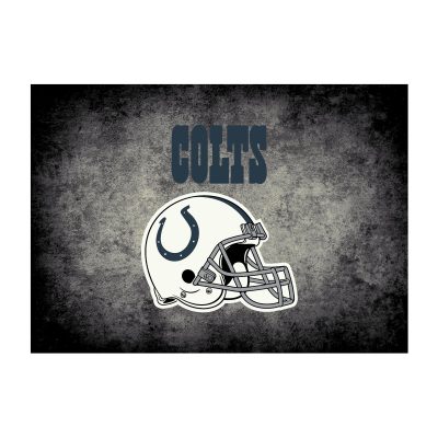 Indianapolis Colts 4x6 Distressed Area Rug Officially Licensed NFL