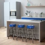 Indianapolis Colts Chrome Logo American Crafted Bar Stool