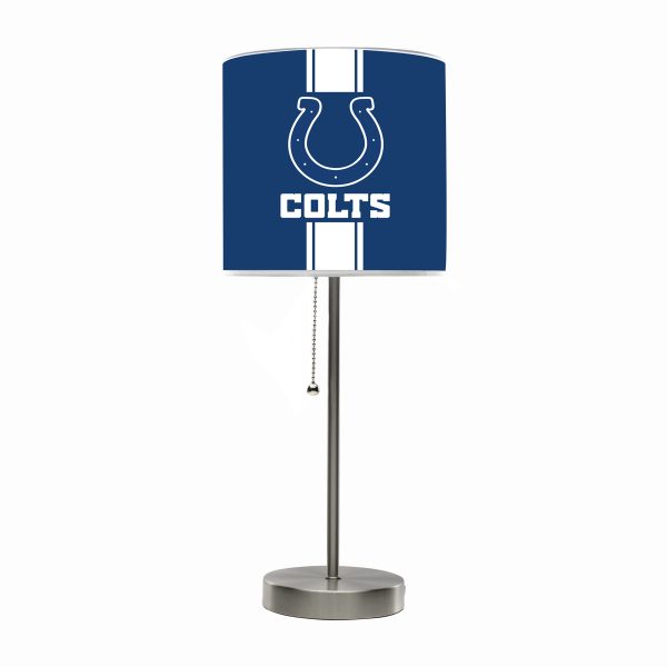 Indianapolis Colts Chrome USB Charging Lamp with Shade Insert 1