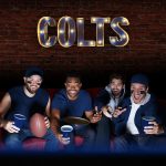 Indianapolis Colts Lighted Recycled Metal Wordmark Logo Sign