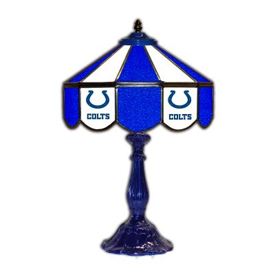 Indianapolis Colts Tiffany Style 21 inch Glass Table Lamp