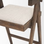 Indie Medium Brown Wood w/ Cane Bar Stool