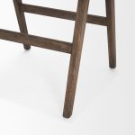 Indie Medium Brown Wood w/ Cane Bar Stool