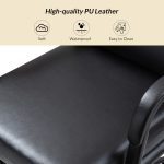 Indigo Black Faux Leather Swivel Ergonomic Adjustable Task Chair