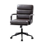 Indigo Brown Faux Leather Swivel Ergonomic Task Chair 7 Indigo Brown Faux Leather Swivel Ergonomic Task Chair