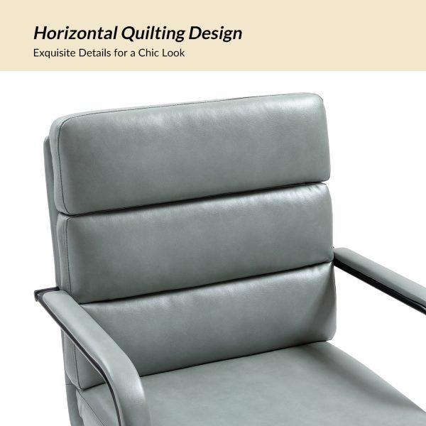Indigo Sage Faux Leather Swivel Ergonomic Task Chair 3