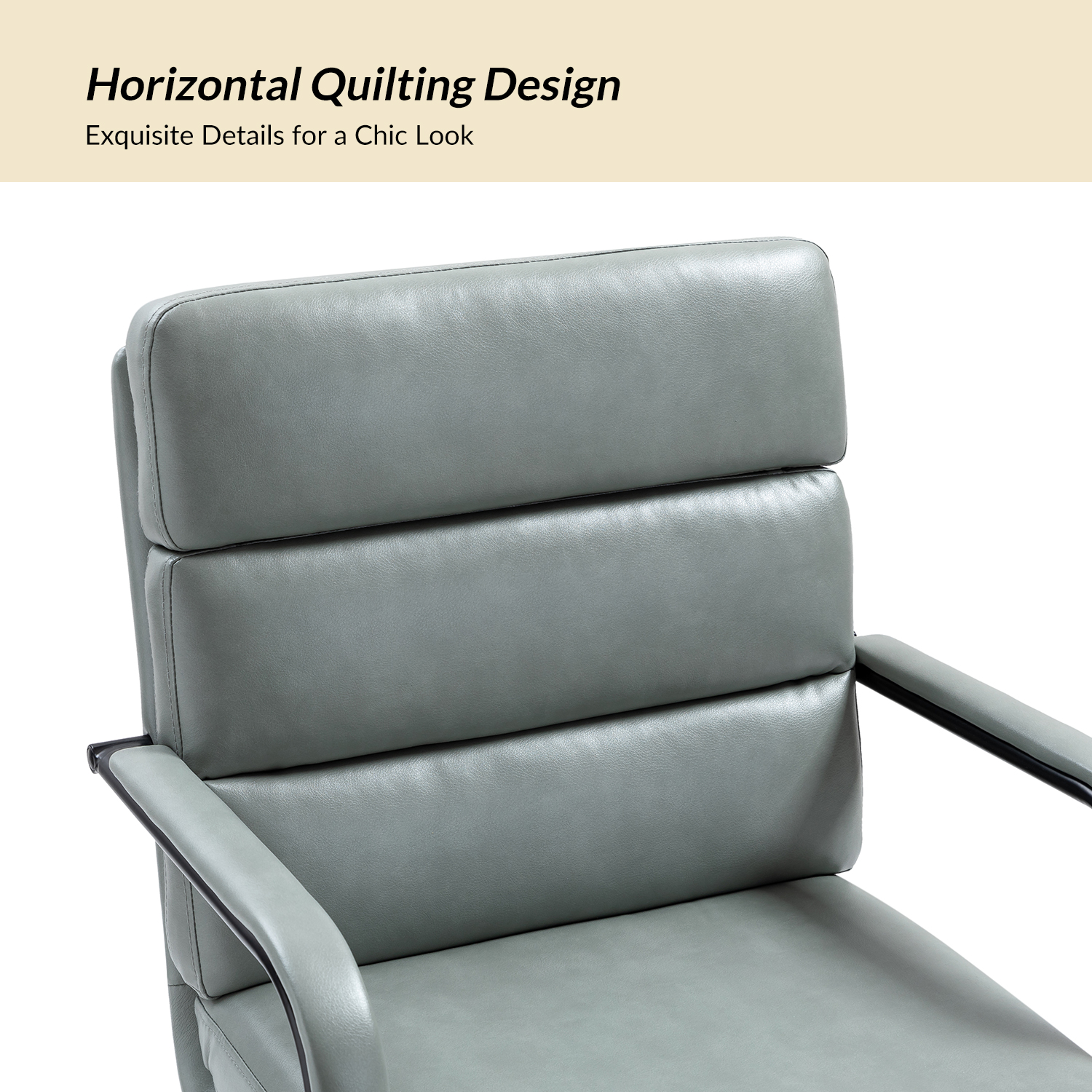 Indigo Sage Faux Leather Swivel Ergonomic Task Chair 4 Indigo Sage Faux Leather Swivel Ergonomic Task Chair - Image 4