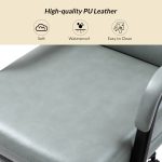 Indigo Sage Faux Leather Swivel Ergonomic Task Chair 10 Indigo Sage Faux Leather Swivel Ergonomic Task Chair