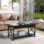 Industrial Coffee Table with 2-Tier Storage and Retro Design 22 Industrial Coffee Table with 2-Tier Storage and Retro Design