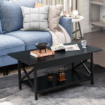 Industrial Coffee Table with 2-Tier Storage and Retro Design 23 Industrial Coffee Table with 2-Tier Storage and Retro Design