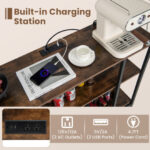 Industrial Wine Rack Cabinet with Shelves and Built-in Charging Station 28 Industrial Wine Rack Cabinet with Shelves and Built-in Charging Station