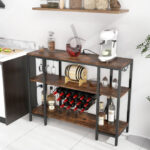 Industrial Wine Rack Cabinet with Shelves and Built-in Charging Station 23 Industrial Wine Rack Cabinet with Shelves and Built-in Charging Station