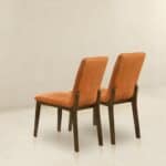 Orange Velvet Mid Century Modern Dining Chairs (Set of 2) 14 Orange Velvet Mid Century Modern Dining Chairs (Set of 2)