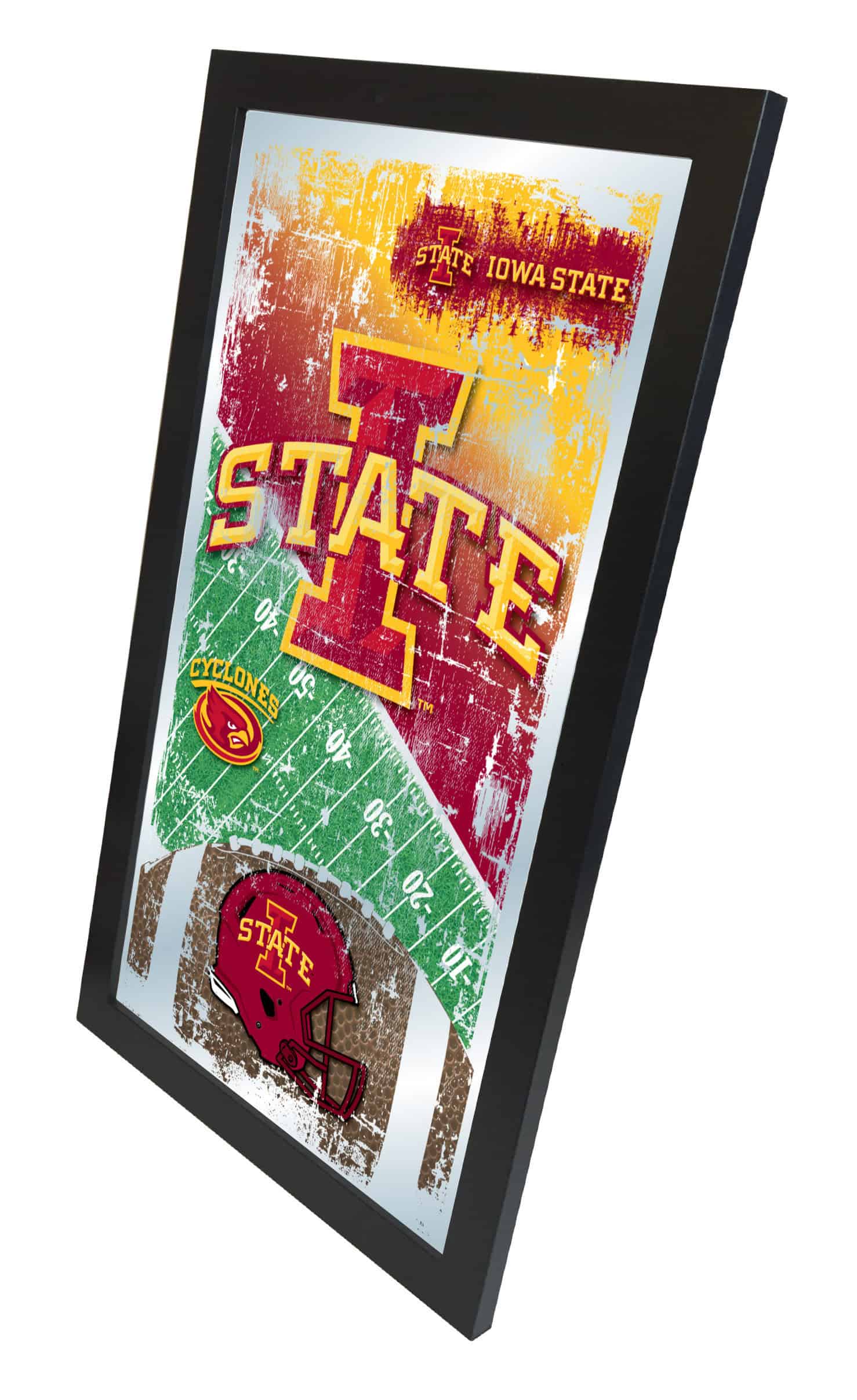 Iowa State University 15x26 Football Wall Mirror 5 Iowa State University 15x26 Football Wall Mirror