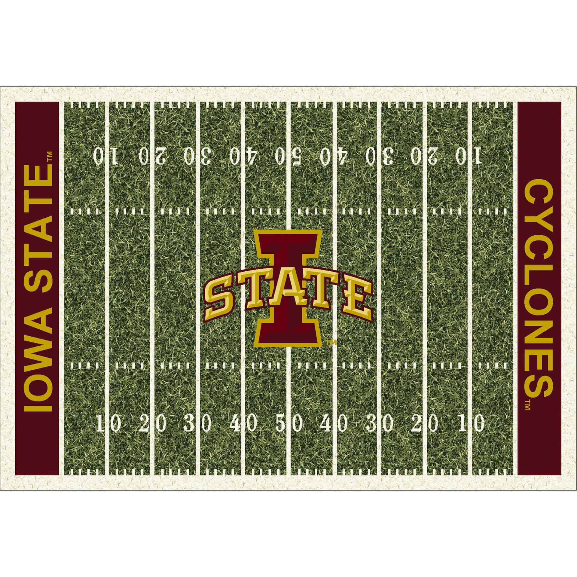Iowa State University 6x8 Homefield Rug 1 Iowa State University 6x8 Homefield Rug