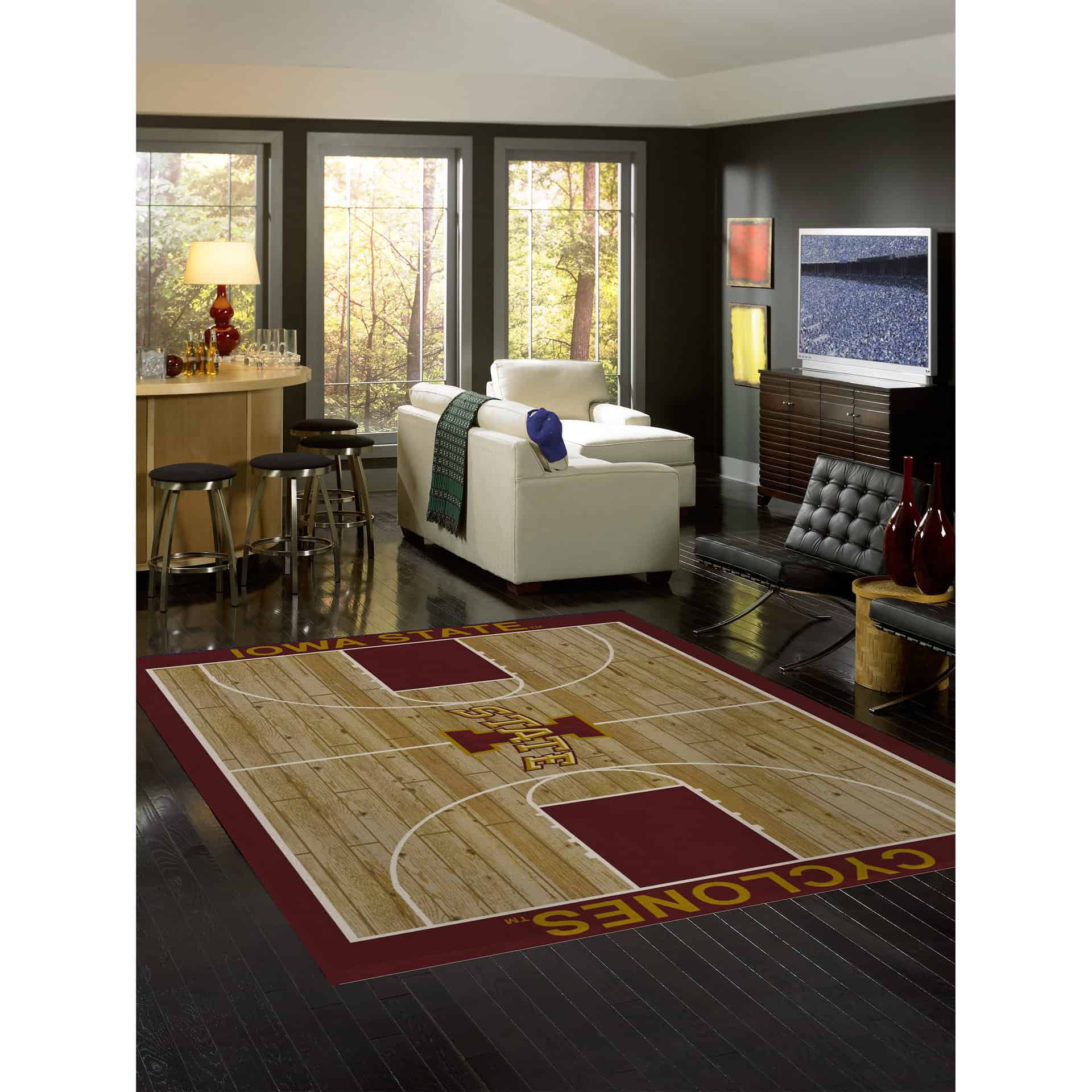Iowa State University 8x11 Courtside Rug 2 Iowa State University 8x11 Courtside Rug - Image 2