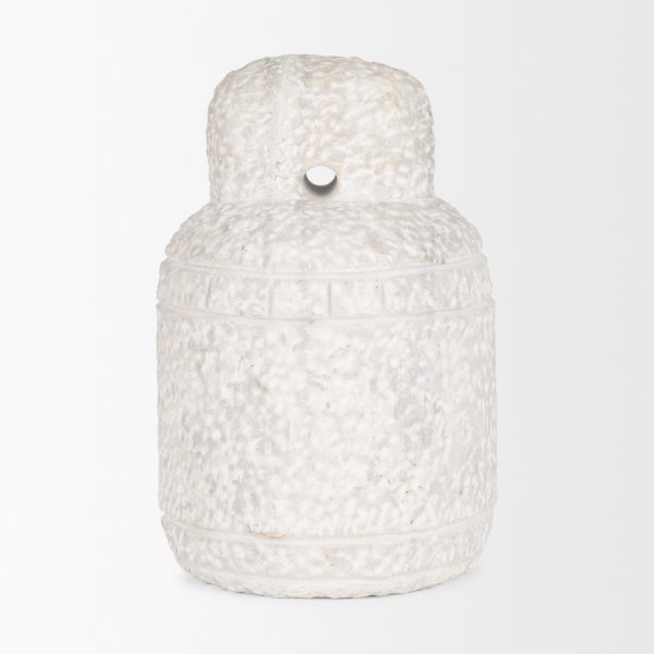 Irina Large White Marble Door Stopper 3