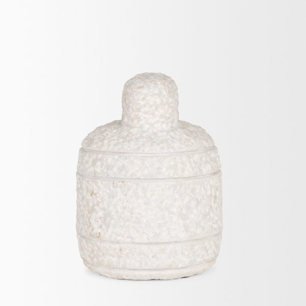 Irina Small White Marble Door Stopper 4