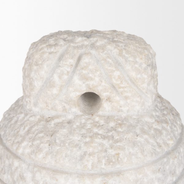 Irina Small White Marble Door Stopper 6