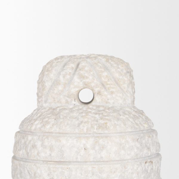 Irina Small White Marble Door Stopper 7