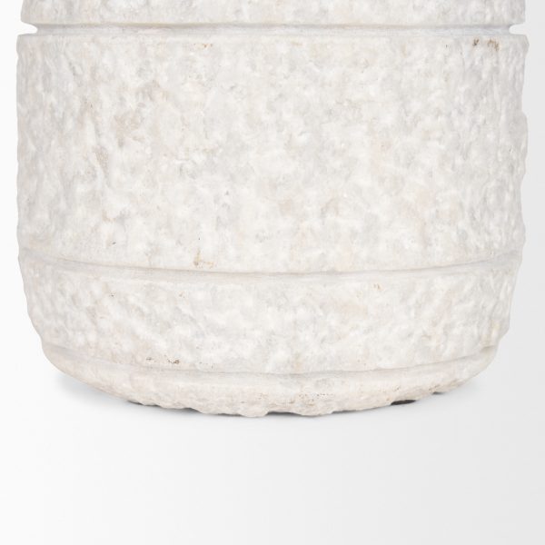 Irina Small White Marble Door Stopper 9