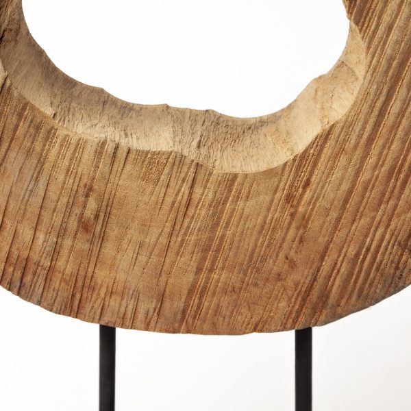 Ironwood II Small 13L x 4W Natural Wooden Circular Object 10