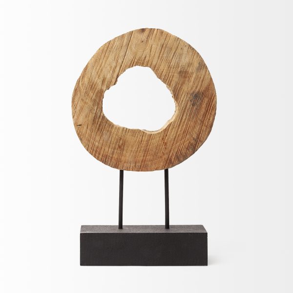 Ironwood II Small 13L x 4W Natural Wooden Circular Object 3