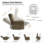 Irving Brown Power Lift Recliner with Massage and Heat 8 Irving Brown Power Lift Recliner with Massage and Heat