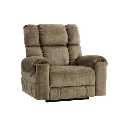 Irving Brown Power Lift Recliner with Massage and Heat