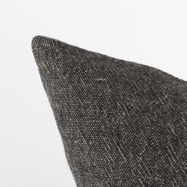 Isolde 20L x 20W Beige and Black Fabric Color Blocked Decorative Pillow Cover 6
