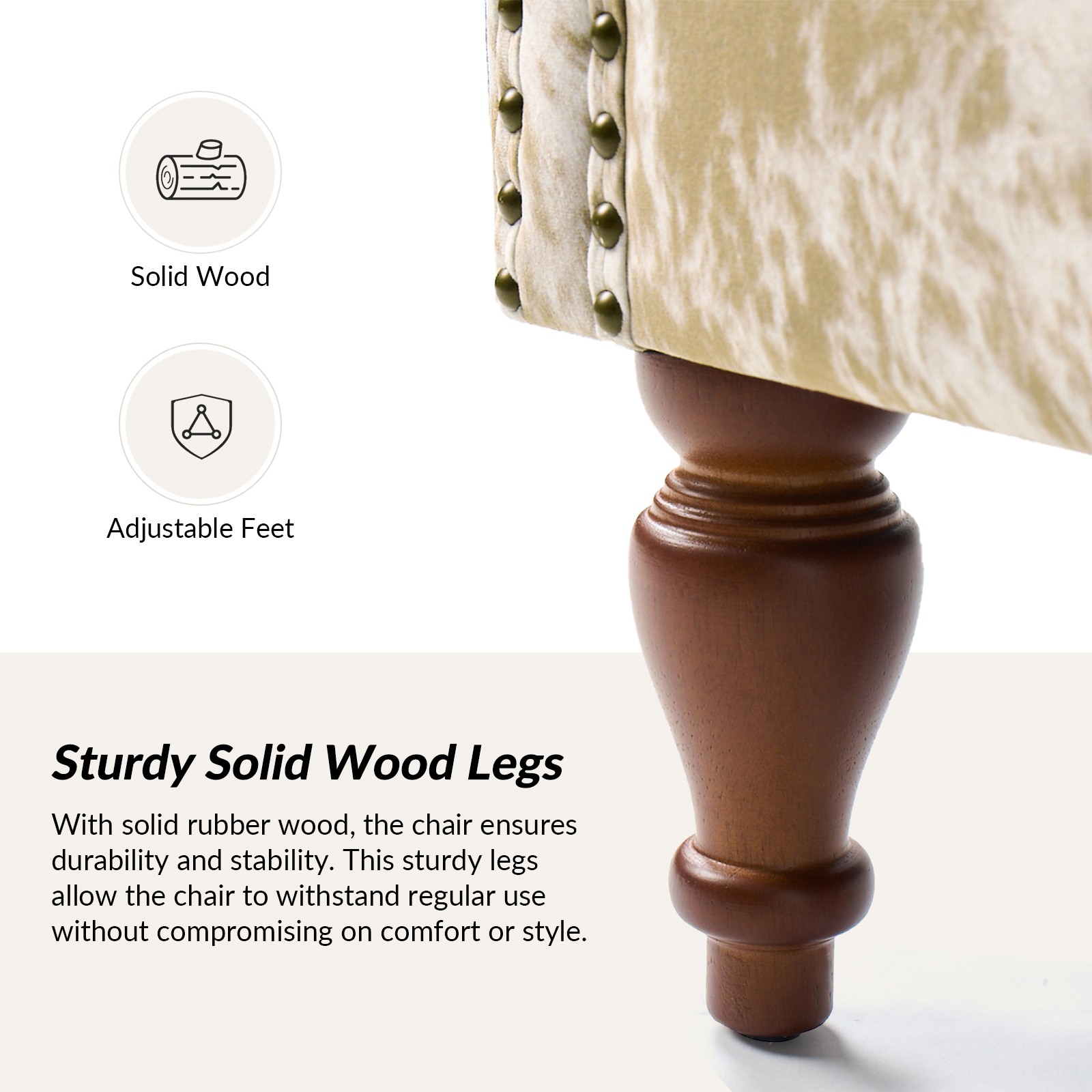 Ivan Cheetah Print Nailhead Trim Rolled Arm Accent Chair 4 Ivan Cheetah Print Nailhead Trim Rolled Arm Accent Chair - Image 4