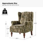 Ivan Leopard Print Nailhead Trim Rolled Arm Accent Chair 10 Ivan Leopard Print Nailhead Trim Rolled Arm Accent Chair
