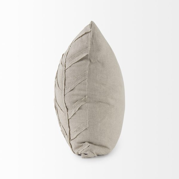 Ivivva 20L x 20W Beige Fabric Textured Decorative Pillow Cover 6