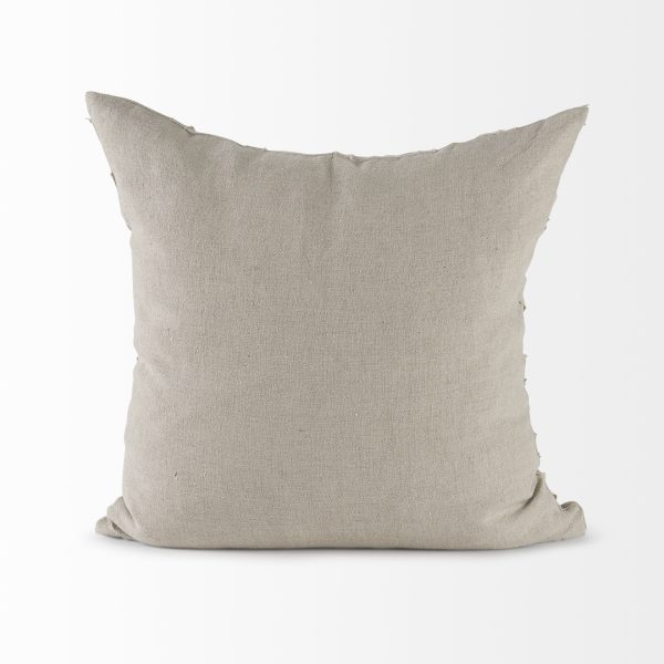Ivivva 20L x 20W Beige Fabric Textured Decorative Pillow Cover 7