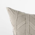 Ivivva 20L x 20W Beige Fabric Textured Decorative Pillow Cover