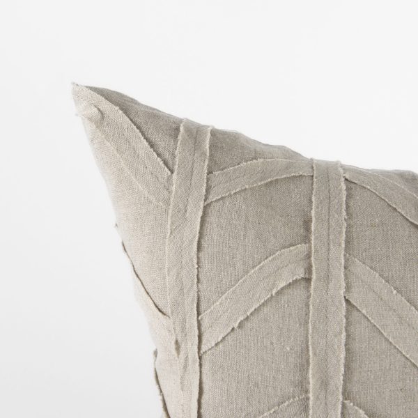 Ivivva 20L x 20W Beige Fabric Textured Decorative Pillow Cover 9