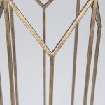 Ivy Large Gold Metal Geometric Cage Candle Holder Lantern